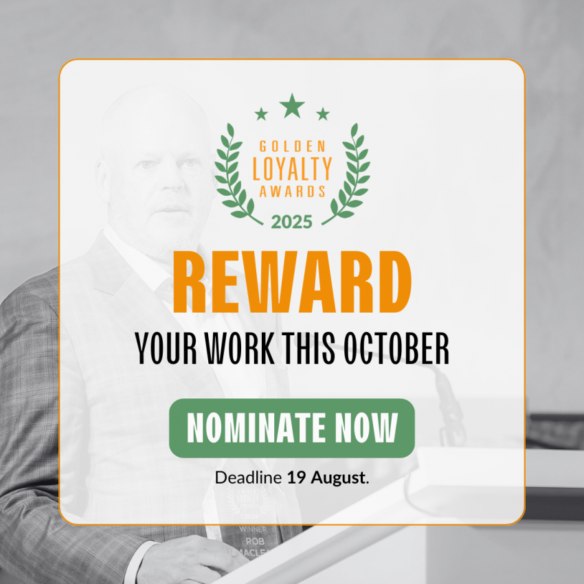Nominate for the Golden Loyalty Awards